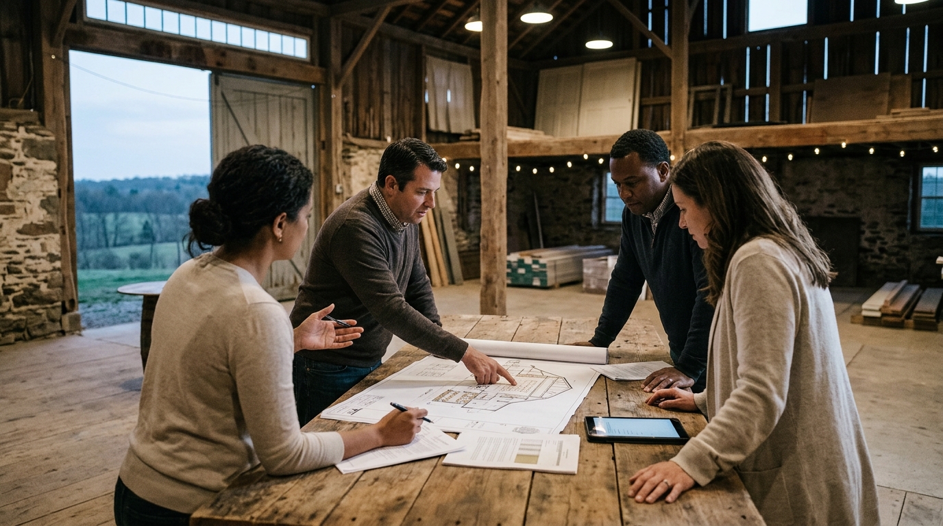 Illustration: Financing Historical Barn Restorations: A 2026 Guide for Venue Owners